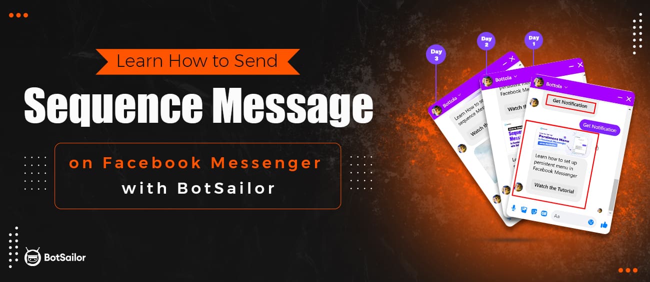 How to Send Sequence messages on Facebook Messenger